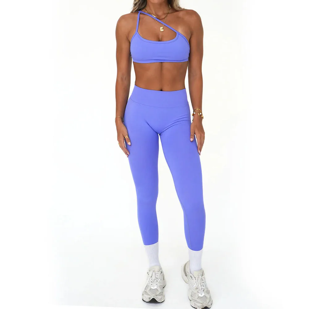 

‌Women's Tracksuit High-Waisted Yoga Set - Seamless Workout Running Pants Sports Bra, Breathable Gym Clothes For Yoga Training