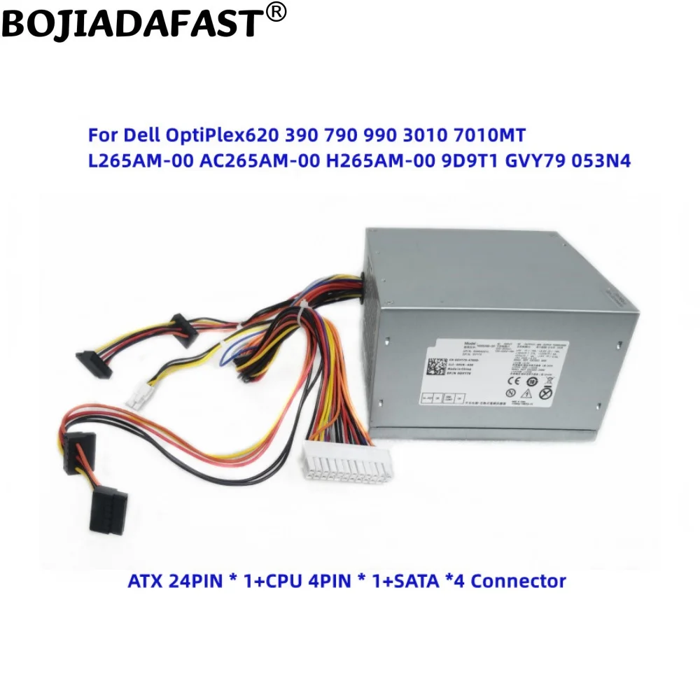 

Новый блок питания компьютера 265 Вт 100-240 В переменного тока H265AM-00 GVY79 для Dell OptiPlex 390 620 790 990 3010 7010