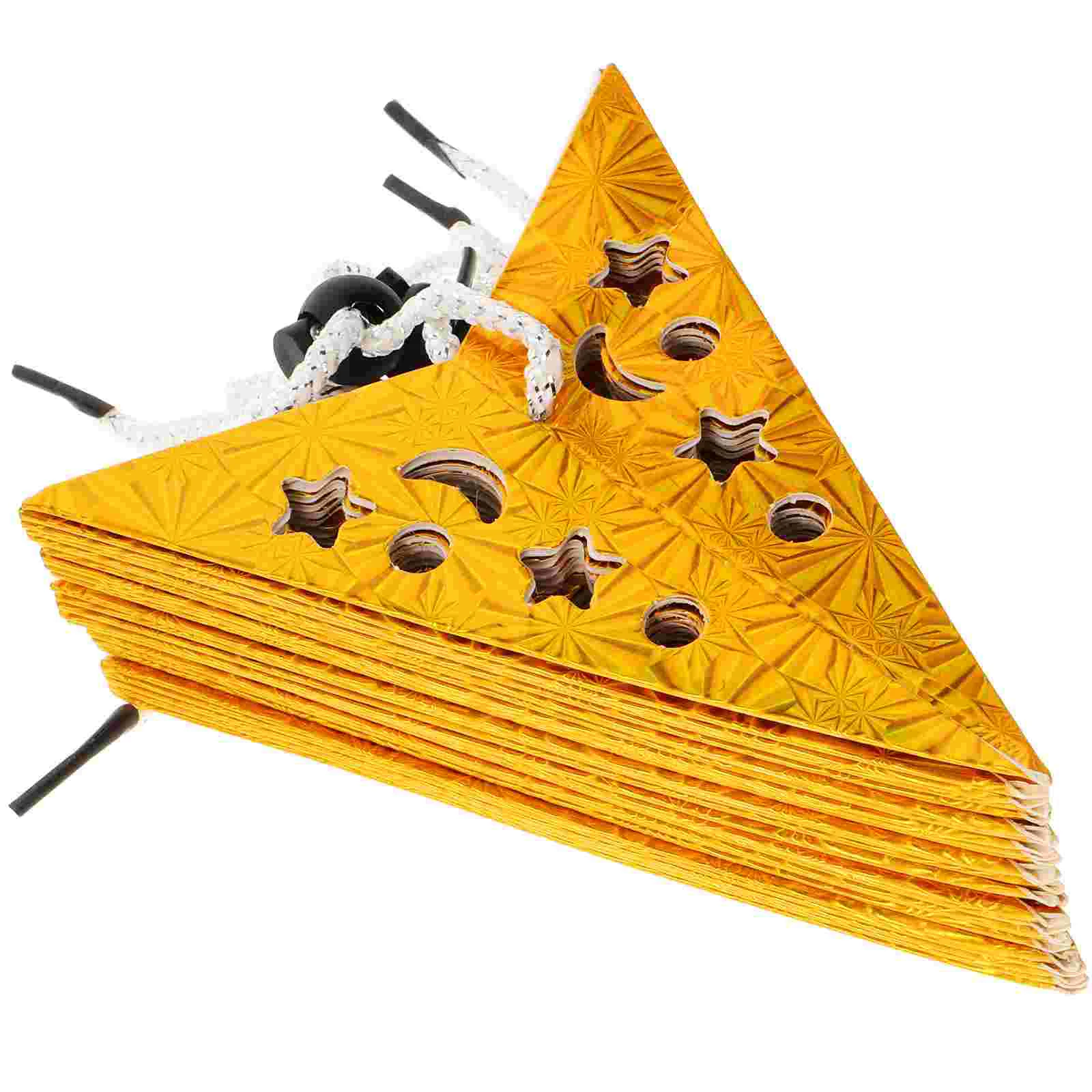 

5 PCS Handmade Paper Lampshade Celebrations Decor Star Light Ornament Lantern Christmas Party Home Hanging String Decoration