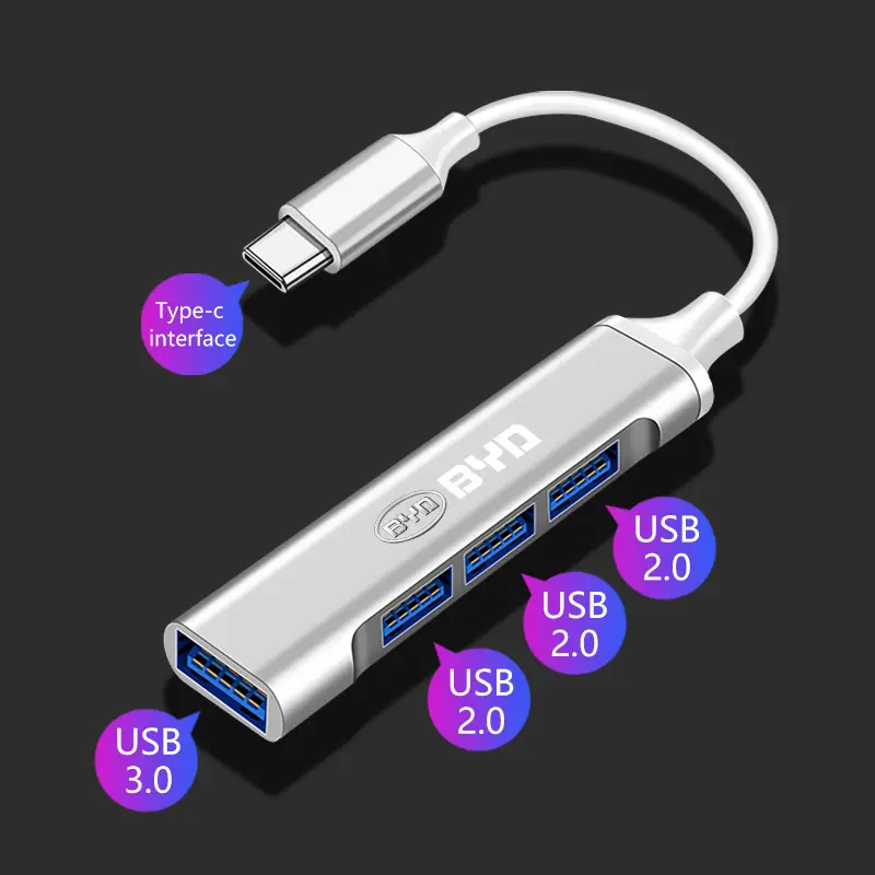 USB C multiport hub adapter front view