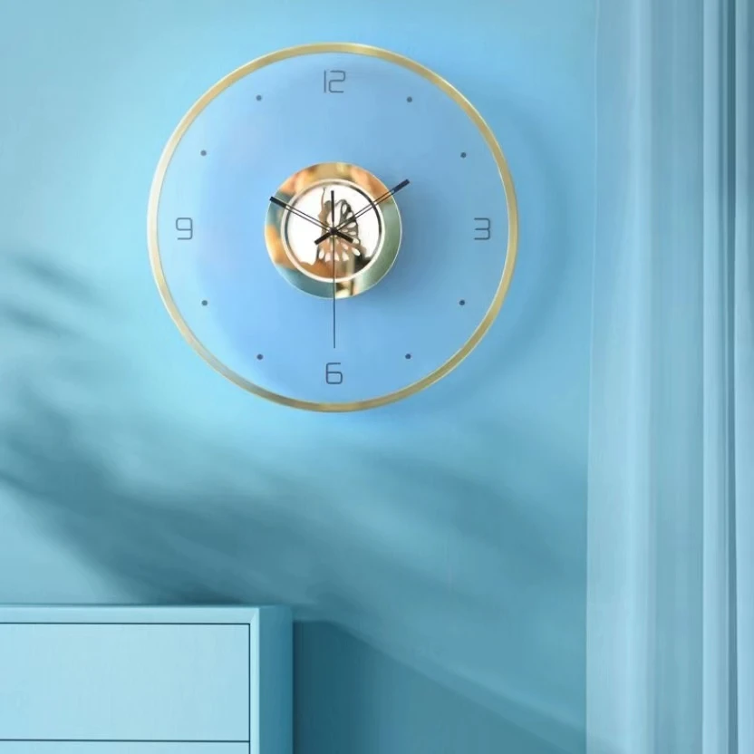 

-37cm High appearance level girl heart wall clock Dance studio Beauty salon Internet celebrity Clothing Store Bedroom Trend cloc