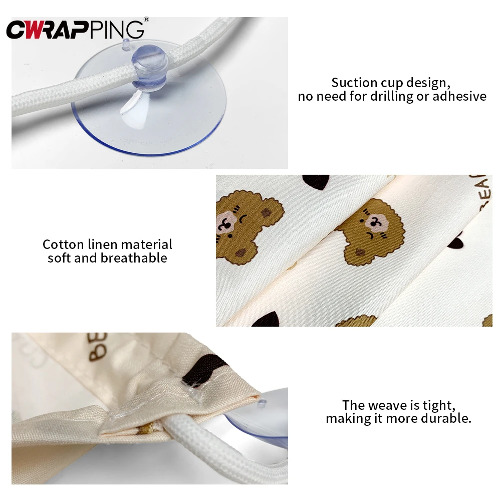 

62x42cm Suction Cup Curtain in The Car Window Sunshade Cover Cartoon Universal Side Window Sunshade UV Protection for Kid