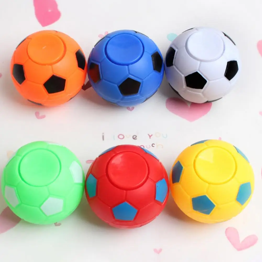 

Fidget Football Rotatable Gyro Mini Balls Fun Props Stress Relief Vent Toy Fidget Spinner Soccer Sports Fingertip Toys Party