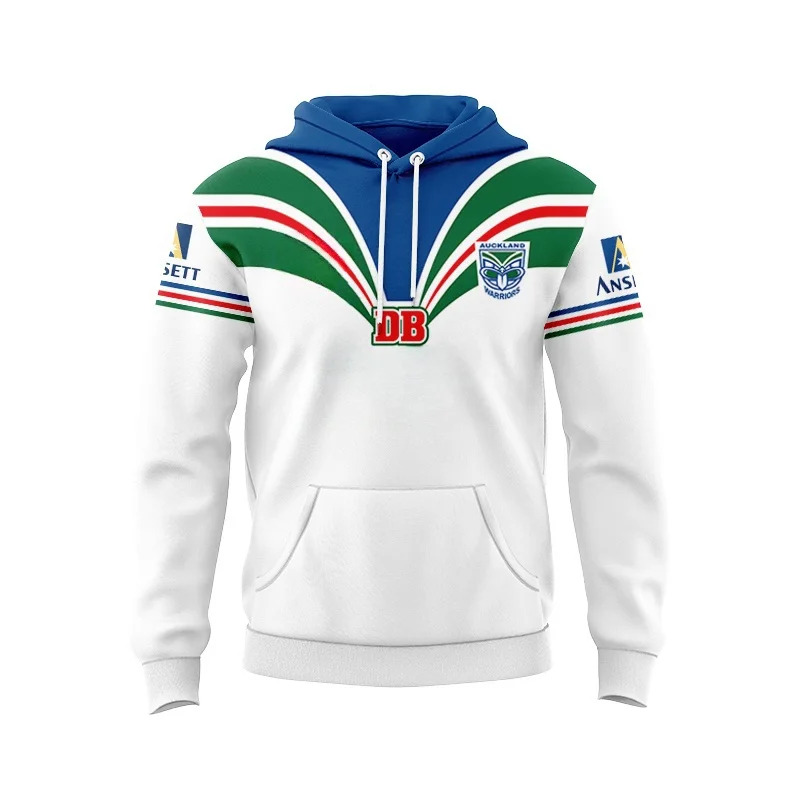 

HOODIE New Zealand Warriors away olive jersey men's T-shirt retro version