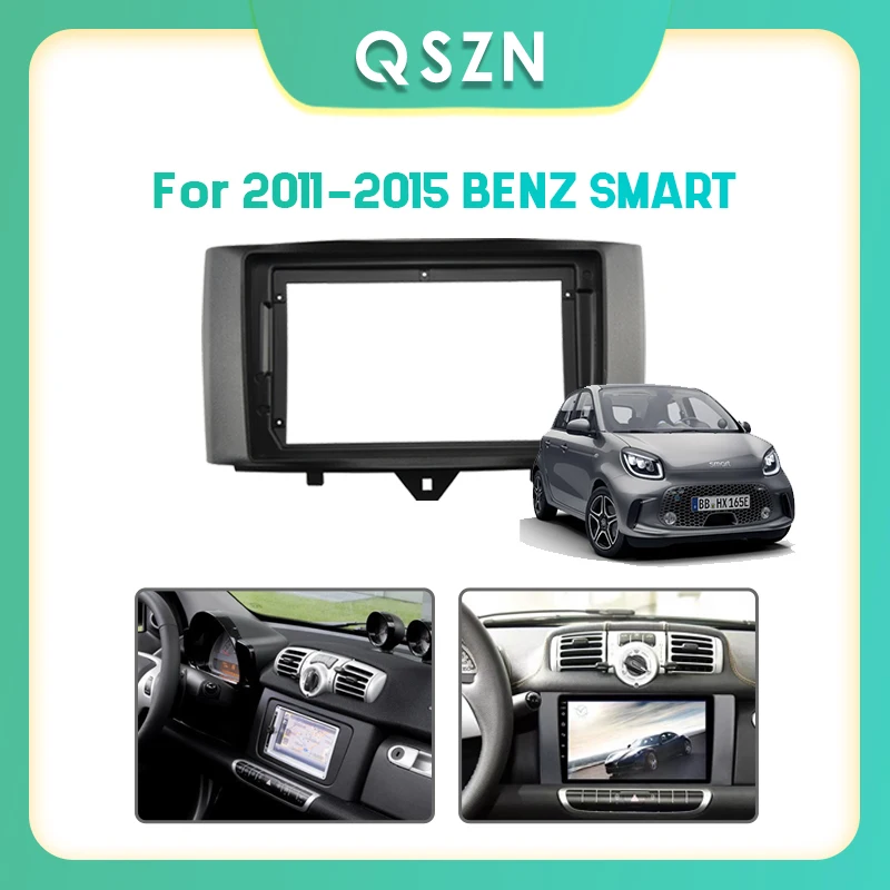 

2022 Auto Radio Fascia for Benz Smart Fortwo 2011-2015 DVD Stereo Frame Plate Adapter Mounting Dash Installation Bezel car toos