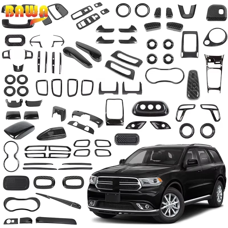 ABS Carbon Fiber Grain Decoration Cover Trim for Dodge Durango 2011-2020 Car Interior Accessories 2026 New Arrival Hot Sale