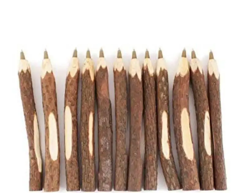 Ecological Wood Ballpoint Pen Pencil Party Favor Handmade Wooden Branch Pens Stationery 5.1/6.6 Inch Custom Own Logo 200pcs/Lot