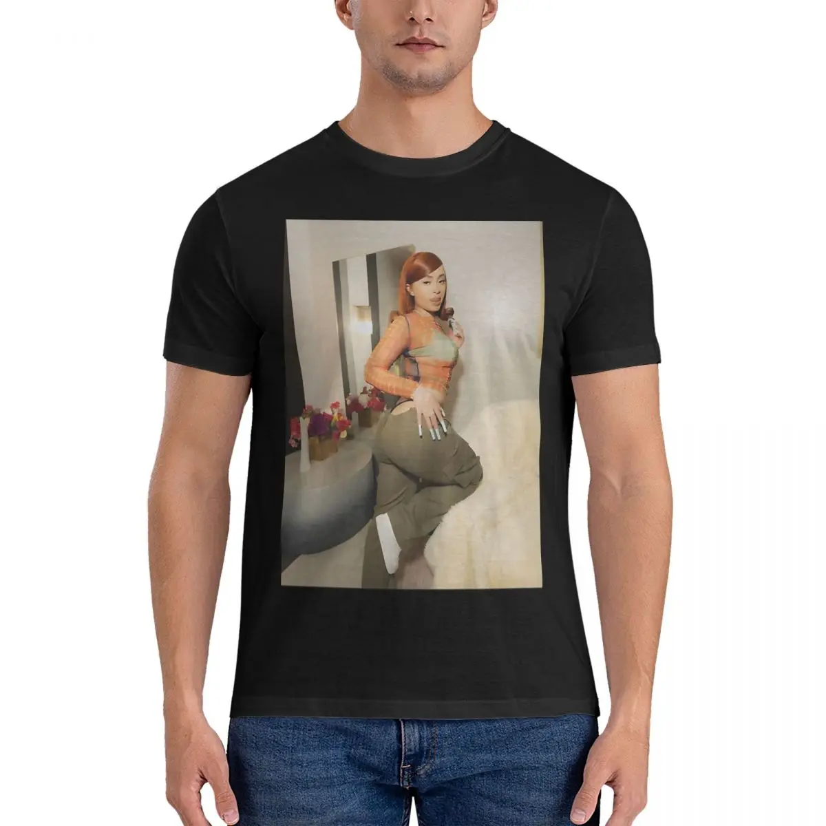 

Ice Spice Always Slay T-Shirt for Men Ice Spice Crazy Cotton Tee Shirt Crew Neck Short Sleeve T Shirt Printed Tops