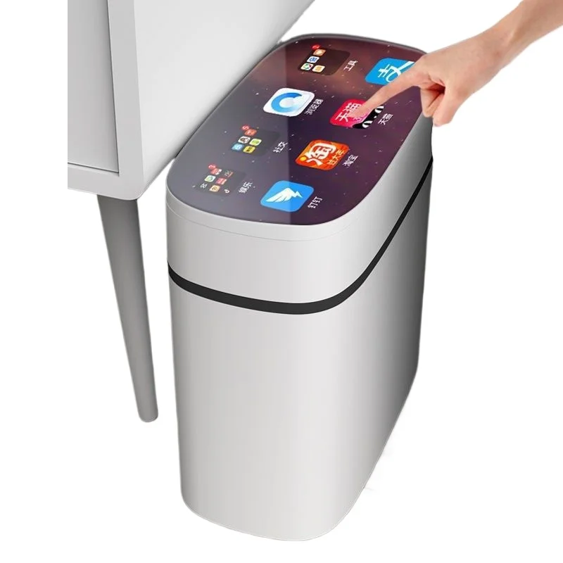 Smart sensor trash can, automatic lid opening, with lid, large capacity
