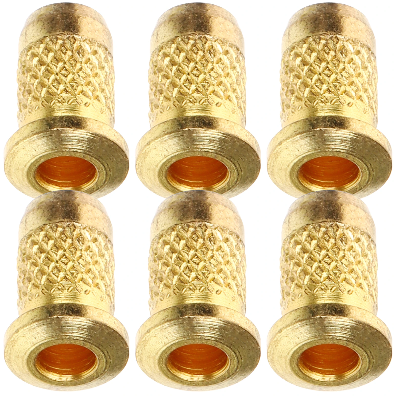 

6pcs Electric String Ferrules Durable Metal Caps Bridge Retainer Guitar String Holders Guitar Parts Accessories