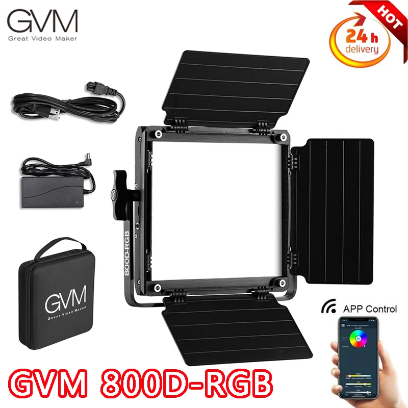 

GVM 800D-RGB Video Light for Photography Led Lighting Photo Studio Lights For Photo Shoot Camera Photographic PK Yongnuo LUXCEO