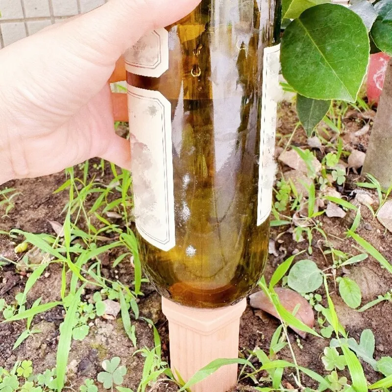 2 Packungen, selbstbewässernde Pfähle für Pflanzen, automatische Terrakotta-Pflanzenbewässerungsgeräte, automatisches Wasserbewässerungssystem für den Innen- und Außenbereich – Detail 2