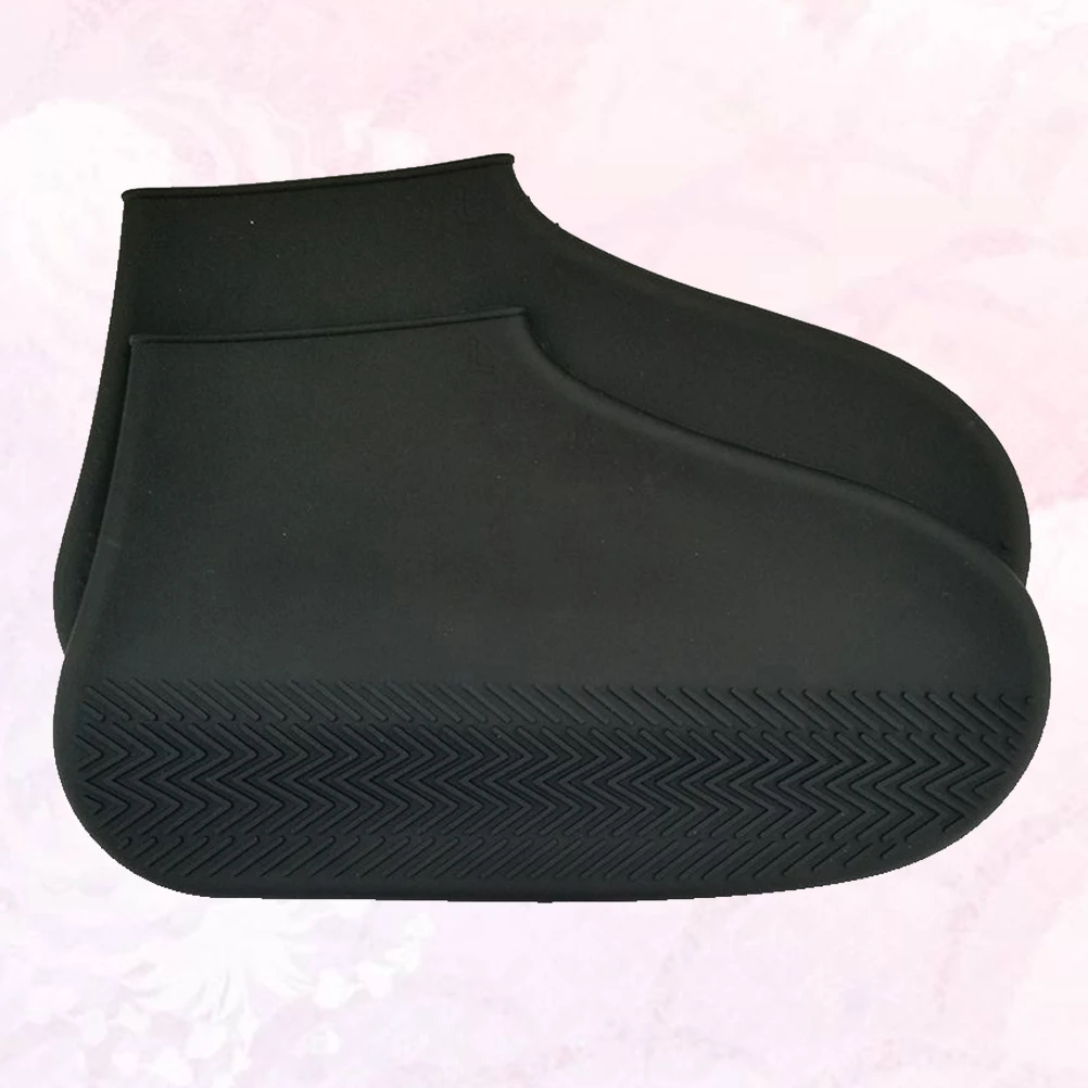 

Waterproof Non-slip Shoe Covers Boot Foldable Bicycle Black Shoes Protector Travel Disposable