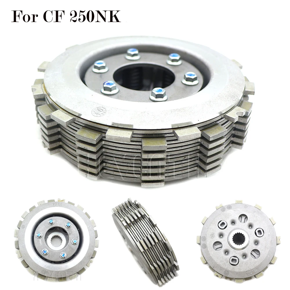 250 NK Motorcycle Engine Clutch Assembly Disc Plate For CFmoto CF250NK CF 250NK 250 NK Friction Plates Kit Steel Plate