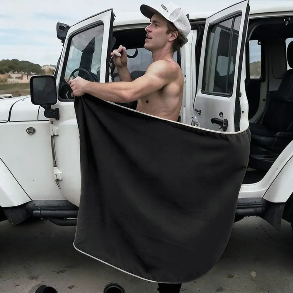 Oversized Wearable Beach Towel Magnetic Cloak Absorbent Bath Robe Quick Dry Wrap For Vacation Swimming Spa Shower Room Supplies
