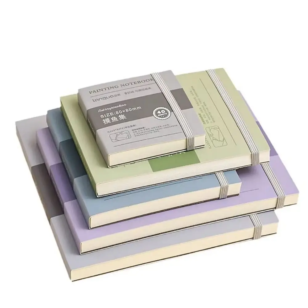 

Thick Paper Tearable Drawing Notebook Hardcover Classic Sketchbook Handbook Professional Stationery Mini Drawing Book Student