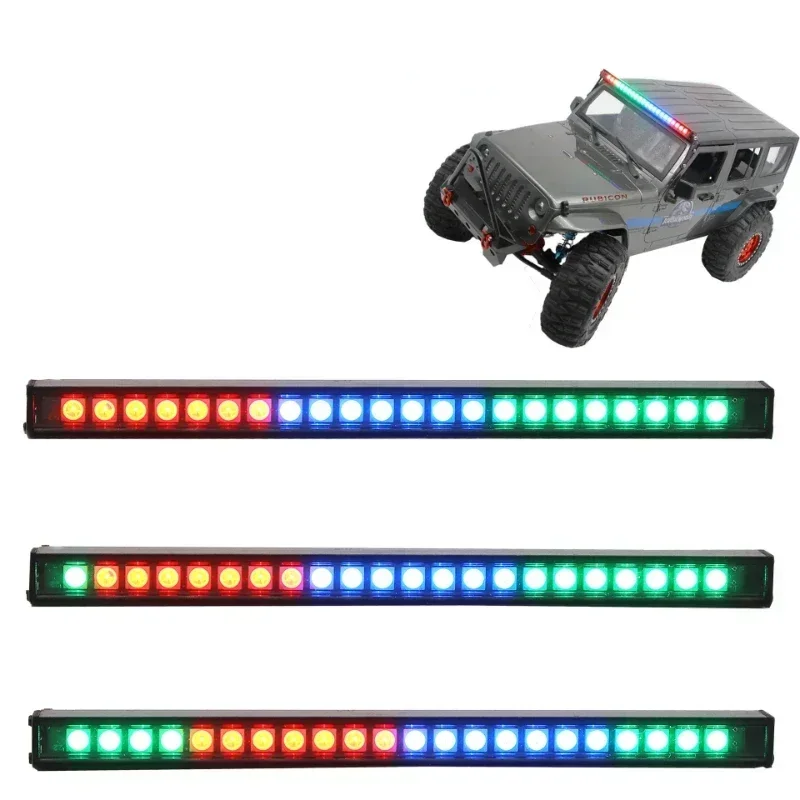 20 Modes Flicker Rc Car Upgrade Parts Led Light Bar Bulbs Roof Lamp For 1/10 Rc Crawler Trax Trx4 Axial Scx10 90046 D90 Tf2