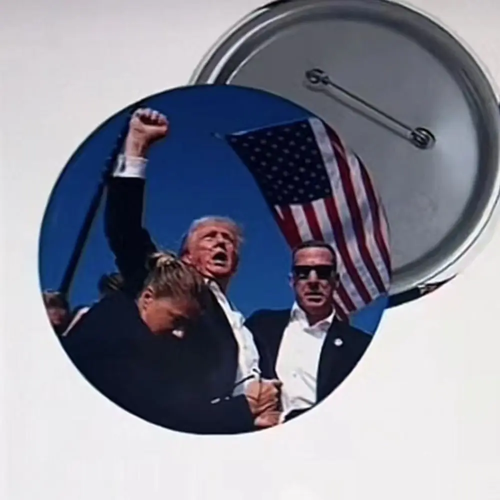 New Jewelry Trump Brooches Versatile Accessories Attempt Pins Brooches Collections 2024 Lapel Badges Kids Gift