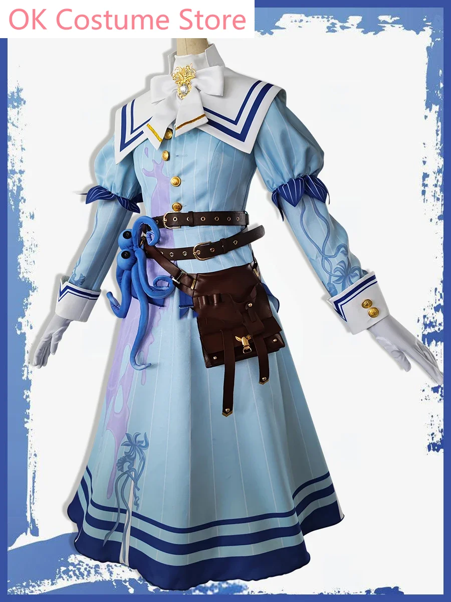 Identity V Emily Dyer Doctor Fashion Preserved Flower Game Suit Gorgeous Uniform Cosplay Costume Halloween Party Outfit