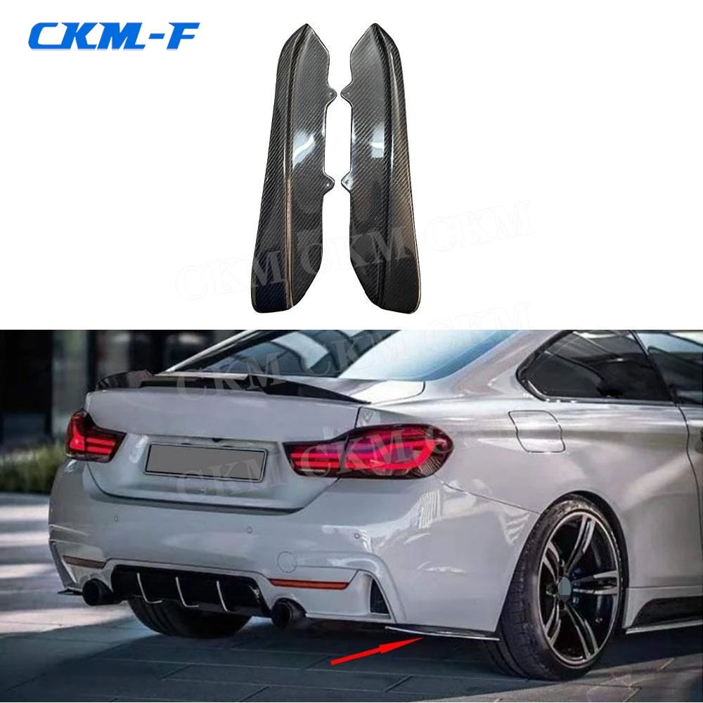 

Carbon Fiber Rear Bumper Diffuser Splitters Apron For BMW 4 Series F32 F33 F36 M Tech 2014 - 2019 Car Side Diffuser Splitters