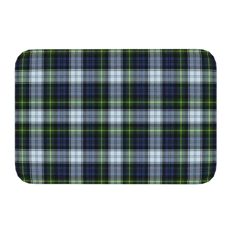 1PCLuxury Tartan Plaid Doormat Carpet Non-Slip Entrance Kitchen Bathroom Floor Door Mat Geometric Gingham Check Garden Rug