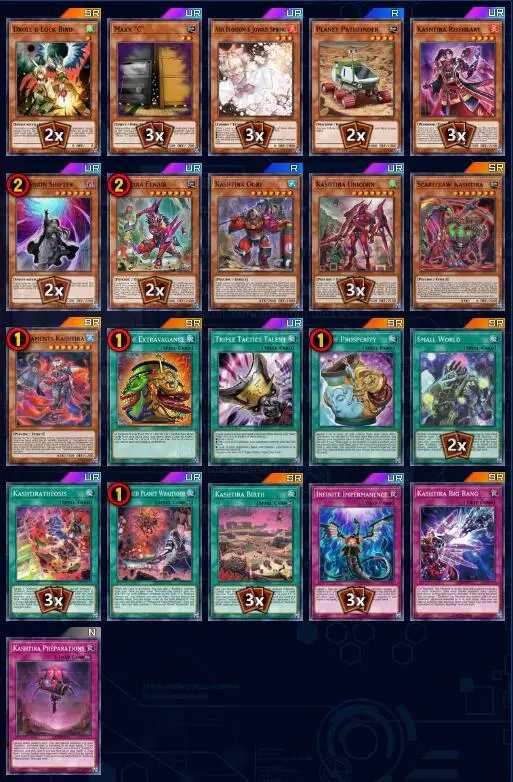 70 Stuks Kashtira Yugioh Kaarten Kaart Dek Diy Kaart Niet Origineel Master Duel In Voorraad