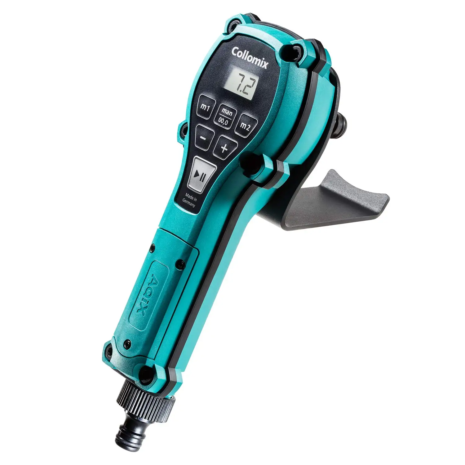 Water Dosing Device - AQiX Precision Water Meter for Material Mixing with Automatic Flow Stop & 3/4" Quick Hose Connect