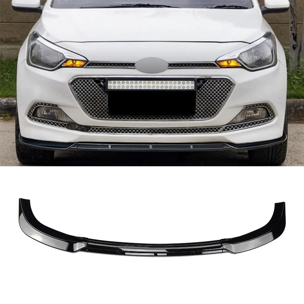 

Car Front Bumper Lip Spoiler Diffuser Splitters Body Kit Aprons Cover Guard Trim For Hyundai I20 MK2 Pre-facelift 2015-2017