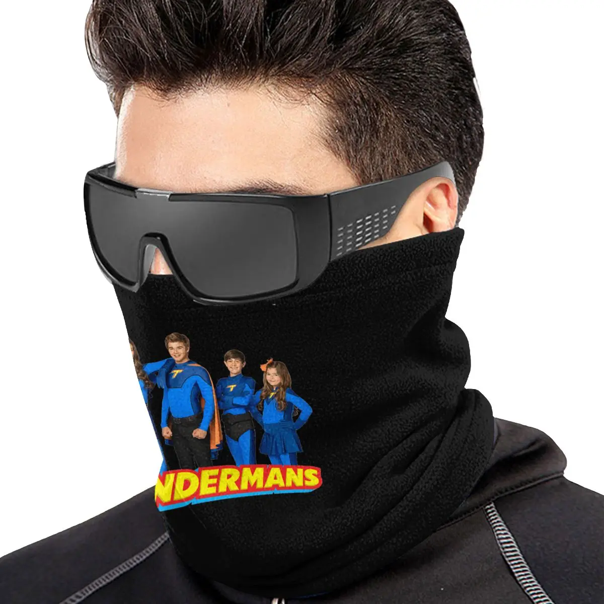 The Thundermans Family Group Shot Logo Microfiber Neck Gaiter Bandana Scarf Sports Anti-uv Summer Fishing