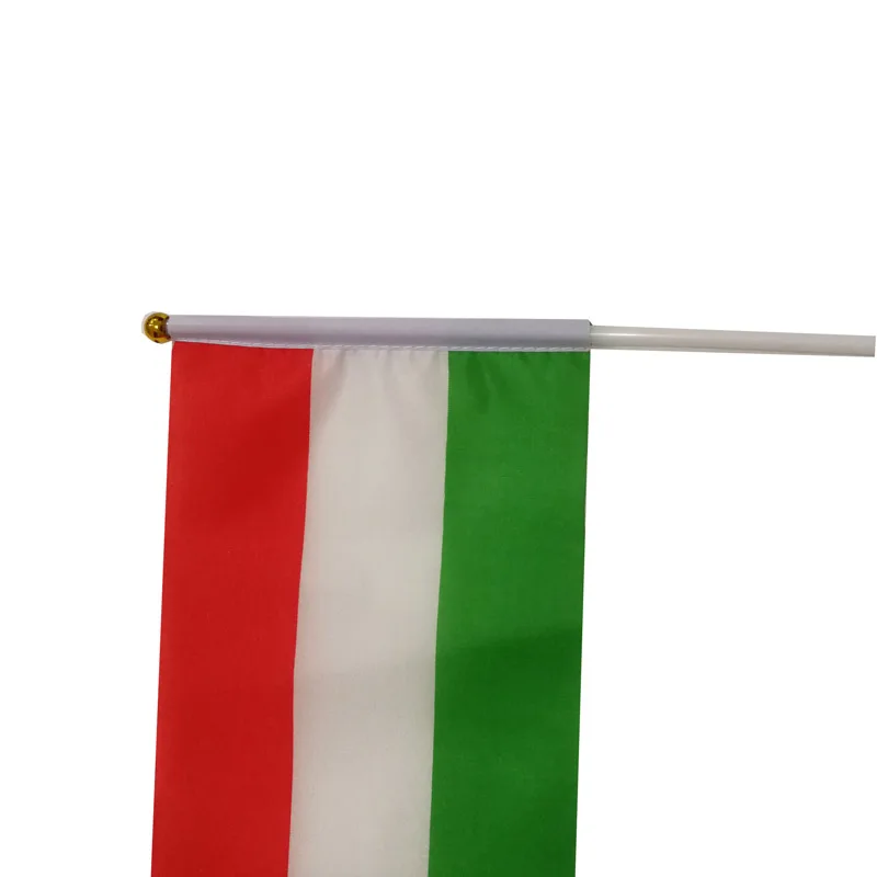 Bandera de Hungría pequeña 14x21 cm para agitar a mano - imagen 4
