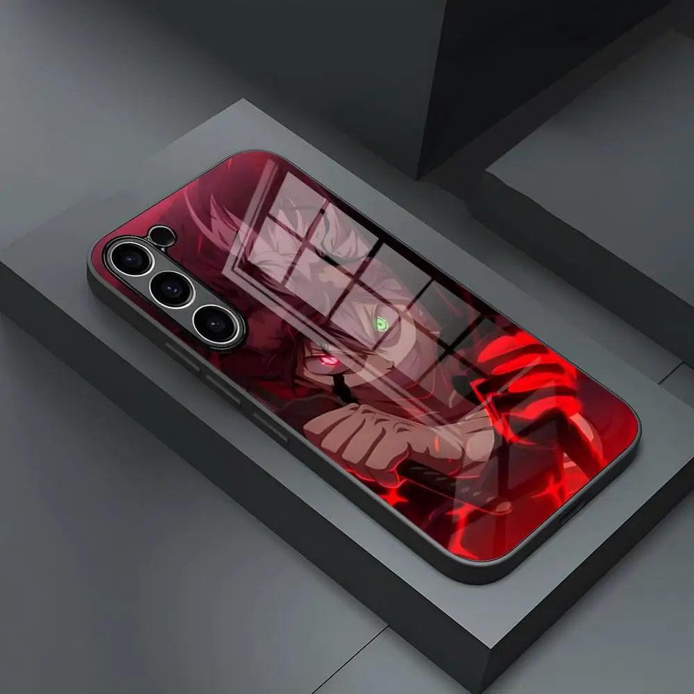 Чехол для телефона Аниме Манга Asta с черным клевером для S24 Ultra Samsung S23 S22 S20 Fe S21 Plus Galaxy A54 A34 A24 A53 M54 Note 20 из стекла