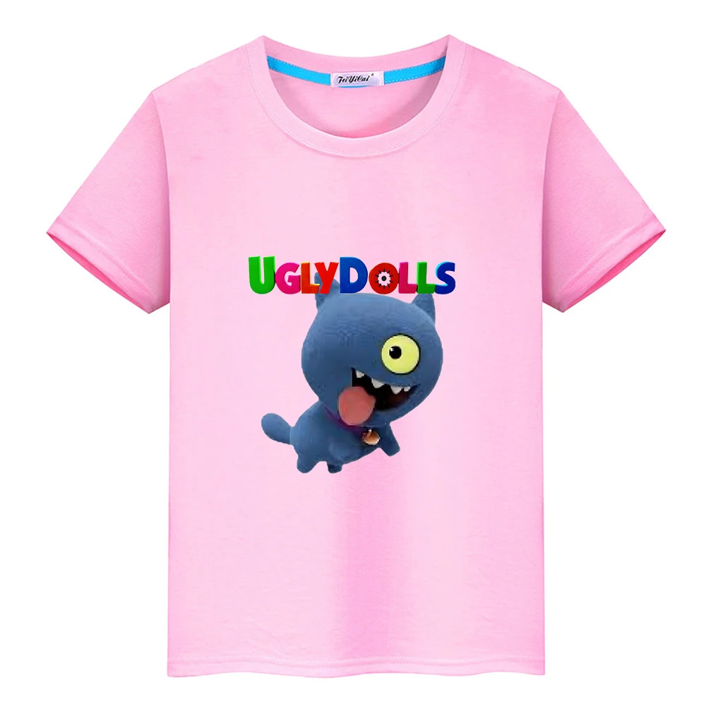 Ugly Dolls Cartoon Printing T-shirt 100% Cotton Tees Boys and Girls Kids Tshirts High Quality Short Sleeve Summer Tee-shirt Cute