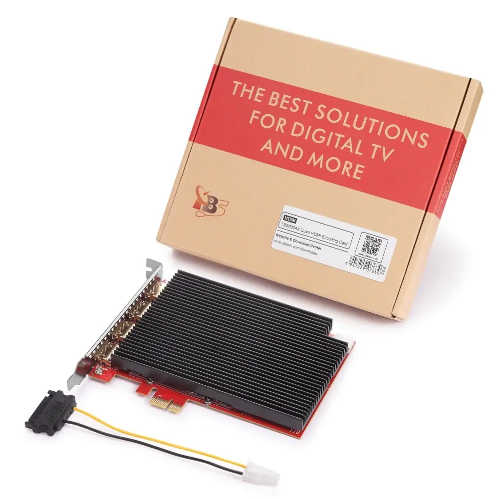 TBS6304X Цифровая карта четырехзахвата 4K для решения или онлайн-трансляции