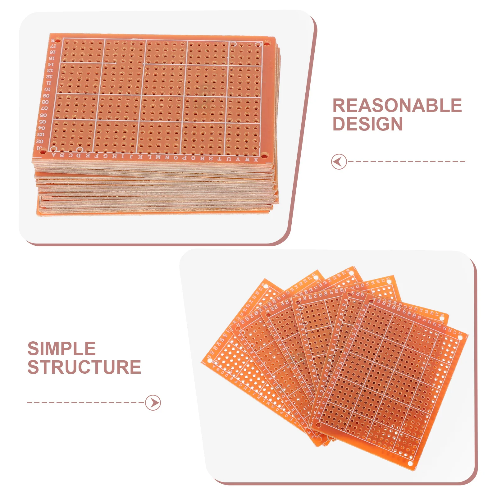 

20Pcs DIY Circuit Prototype Pcb Solder Finished Single Side Copper 7x5cm Breadboard Test Board 7*5cm Pcb Board