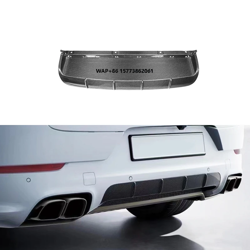 

For 2018-2023 Cayenne Sport Design Carbon Fiber Rear Lip Upgrade New Condition Lower Deflector for Cayenne GTS
