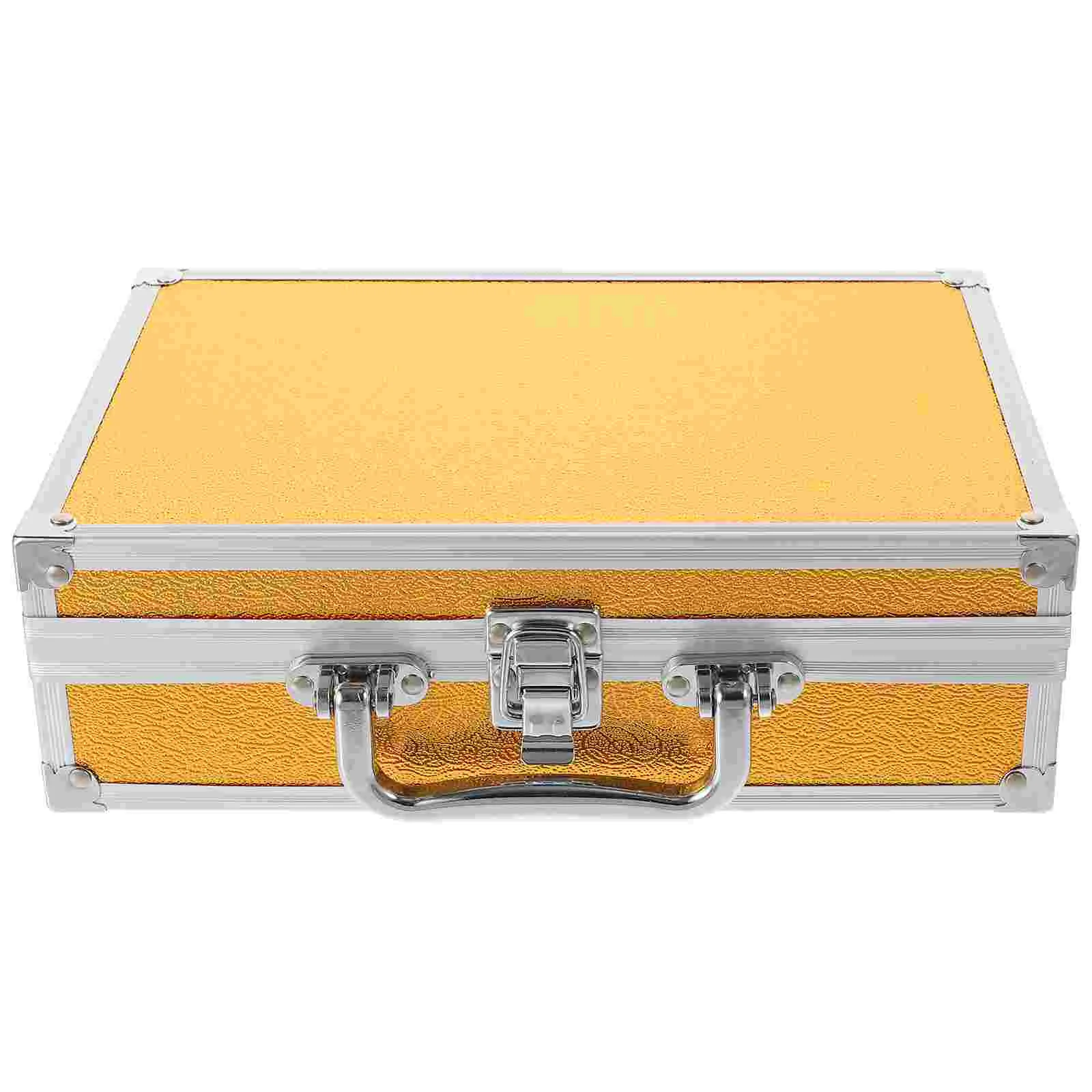 Caja de almacenamiento de instrumentos, maletín de herramientas para maleta de Metal, maletines de transporte de aluminio, cajas de herramientas duras pequeñas