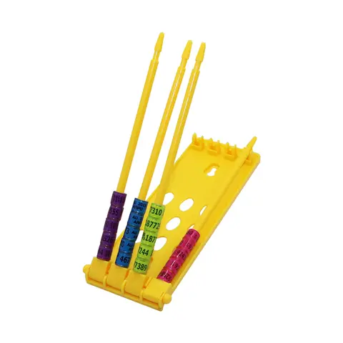 1 ensemble de support d'anneau de jambe de Pigeon, anneau de pied en option, fournitures d'entraînement pour perroquets, anneau de pied de Pigeon de course, 4 rangées de supports, équipement pour oiseaux