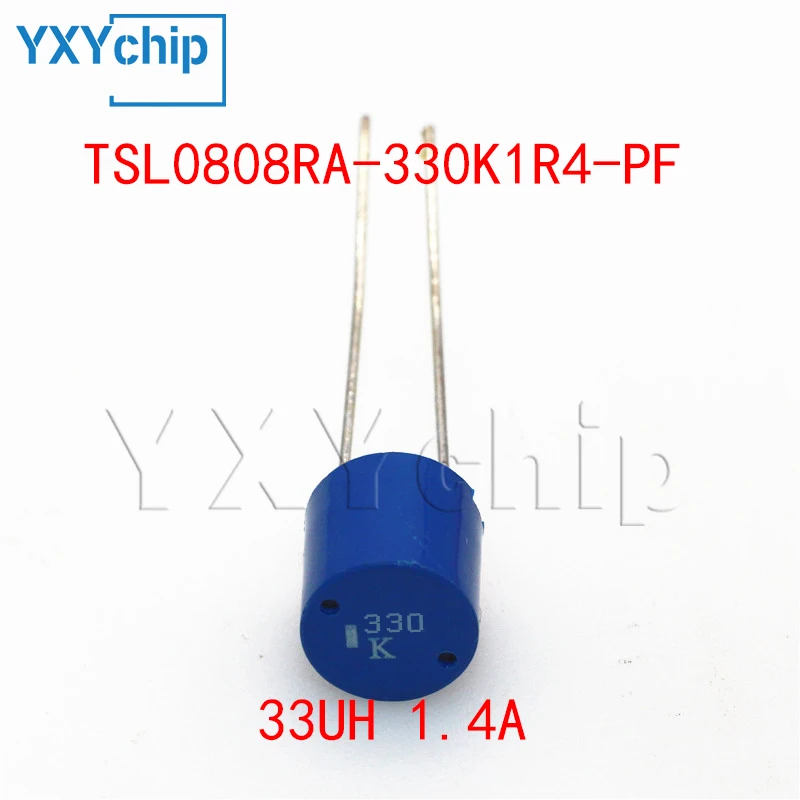 10PCS 8*8 33UH TSL0808RA-330K1R4-PF 1.4A DIP WIREWOUND POWER INDUCTORS CYLINDRICAL TYPE NEW ORIGINAL