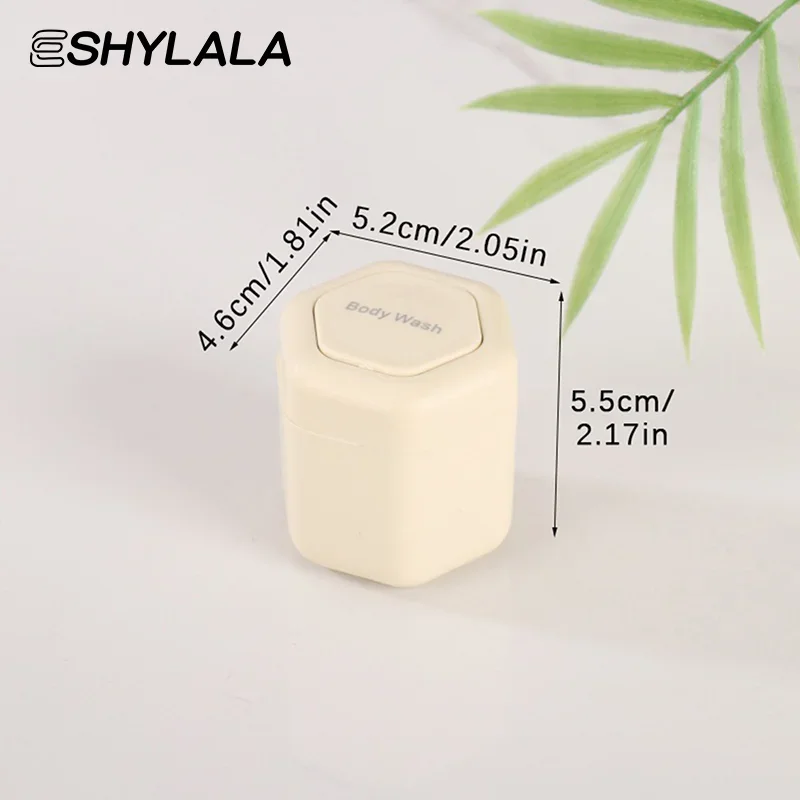 2/3Pcs Travel Container Magnetic Storage With Lids Cosmetic Dispenser Stacking Design Bottle For Face Cream Sunscreen Organizer