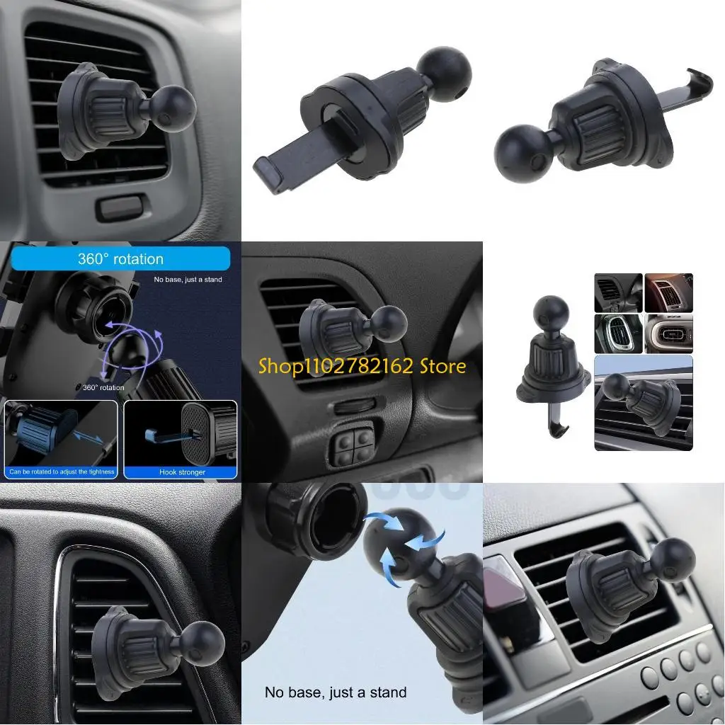 

547B Car Air Vent Clip for Diameter 0.67inch（17mm）Joint Round Cellphone Holder for Car Wireless Car Charging