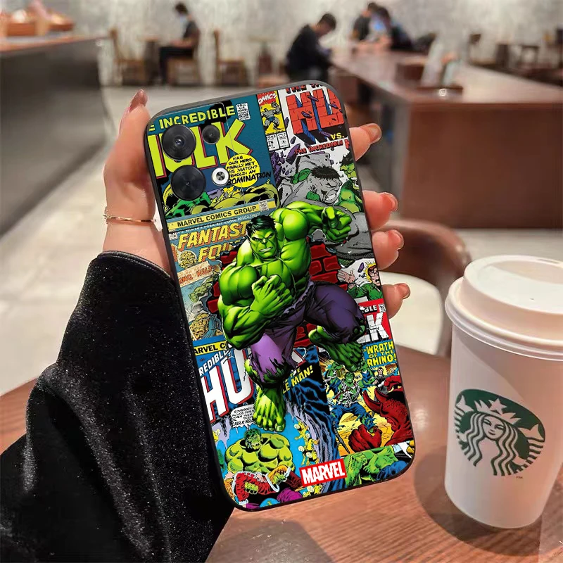 Marvel Comics Spiderman Telefoonhoesje Voor Oppo Find X 6X5X3 Pro Lite Neo Oppo Reno 9 8 7 Pro Lite 8T 8z 7z 5G Coque Carcasa