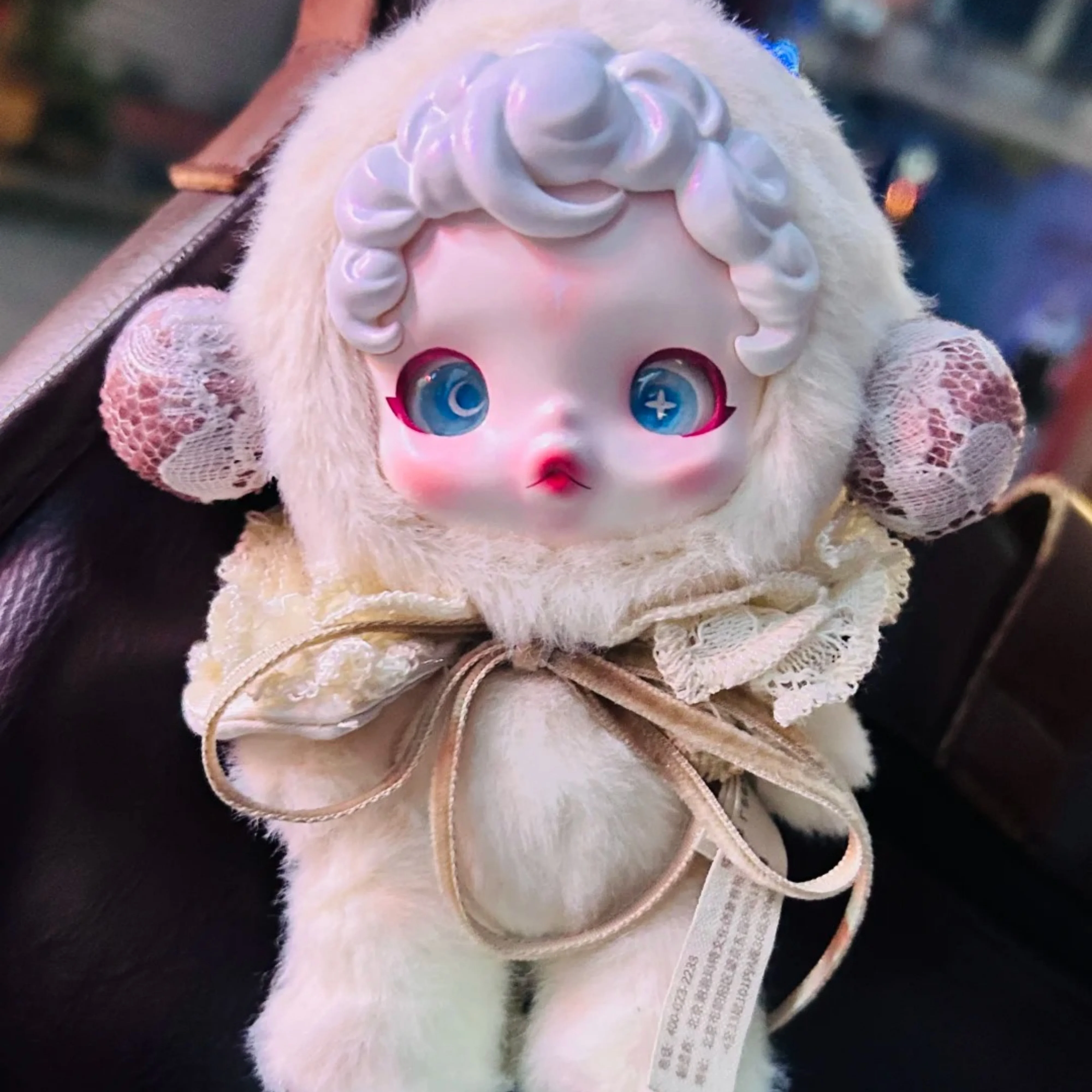 Quality Skullpanda Soft And Tough Series 1:1 Winter Movement Wishful Symphony Kawaii Doll Keychain Cute Ornament Toy Replica Gif