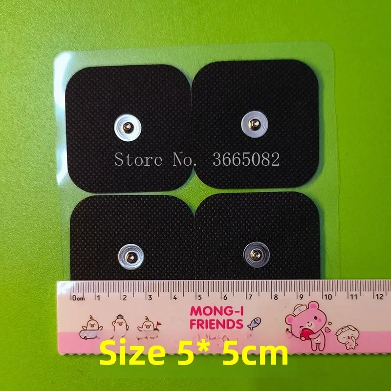 20 pièces 5cm x 5cm/5cm x 10cm, nouvelles électrodes TENS auto-adhésives carrées plus grandes tampons cloutés pour Machines de stimulateur musculaire Compx