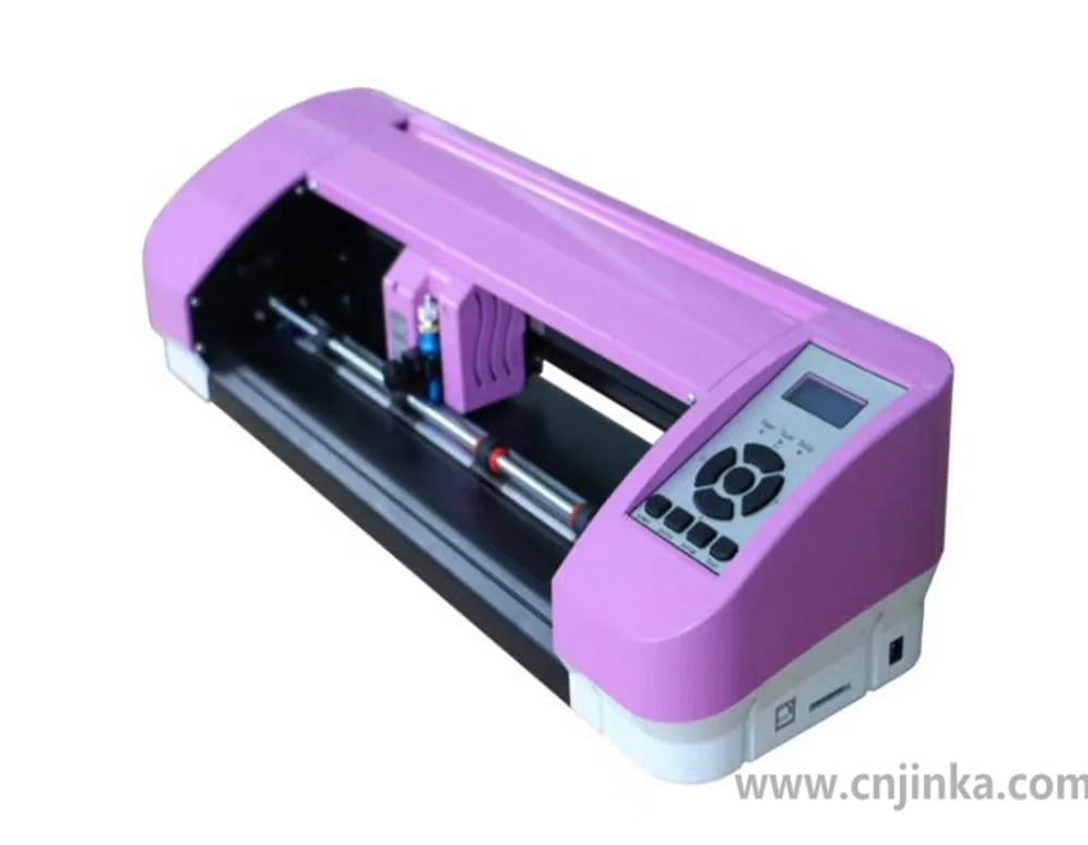 JINKA 380 mm paarse mini-kunst desktop snijplotter - YS380 66 * 32 * 25 cm 8479899990 blauw / rood 380 mm (a3) DMPL / HPGL 800 mm / s CE / ROHS