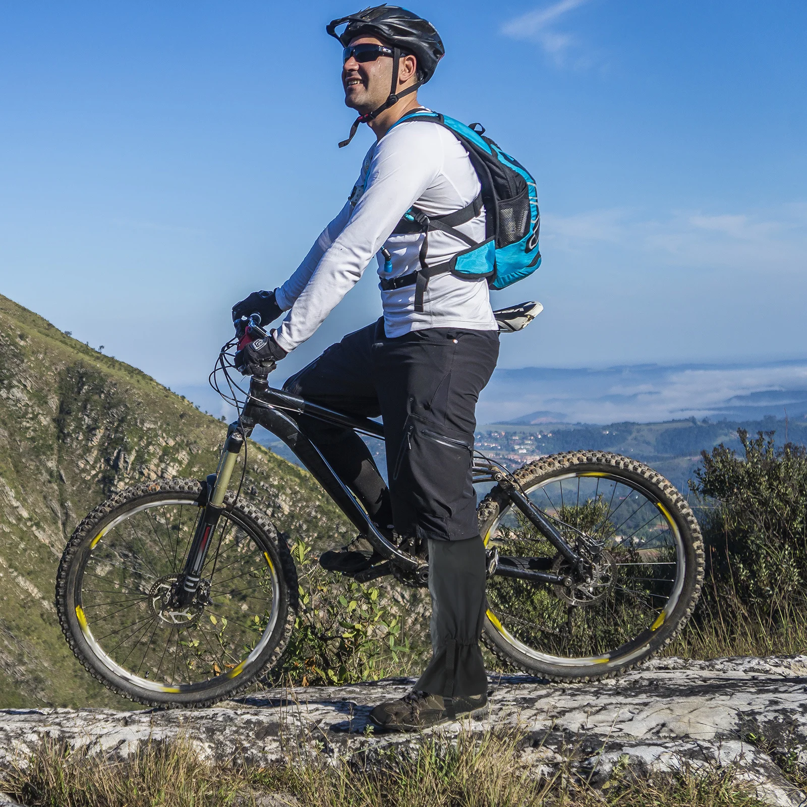 

1 Pair Waterproof For Men Hiking Calf Gaiters Snow Boot Covers Outdoor Leg Gaiters For Climbing Camping Trekking