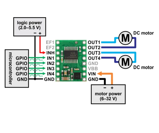 

A4990 Dual Motor Driver Carrier 2137