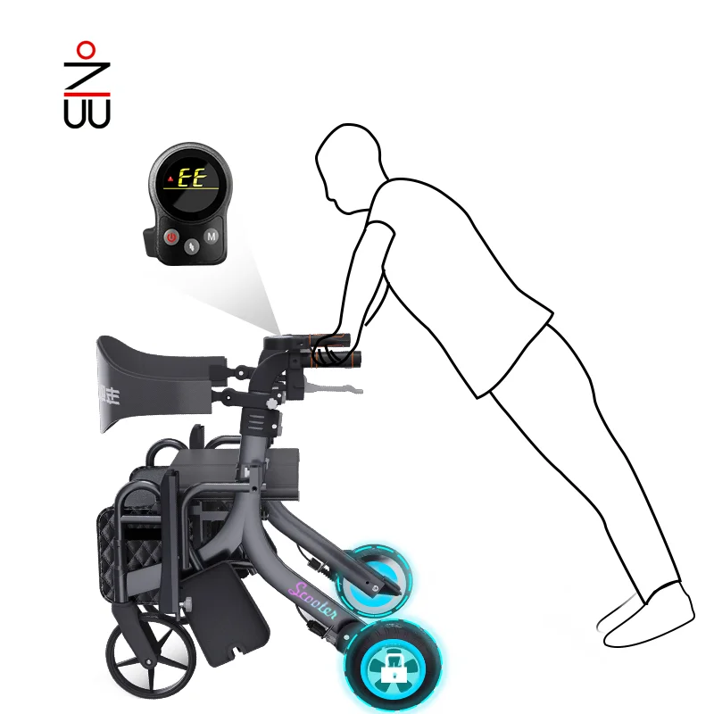 electric mobility seniors walker power rollator indoor rollstuhl