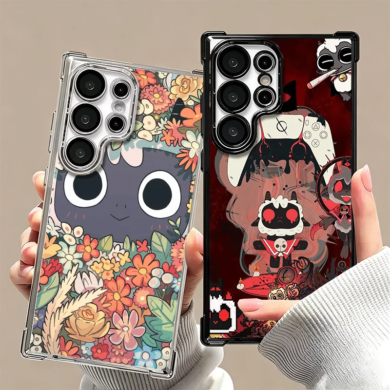 C-Cult Of The L-Lambs Soft Phone Case For Samsung Galaxy S26 Ultra S25 Edge S24 FE S23 Plus S22 S21 + S20 Plating Anti-Fall Fund