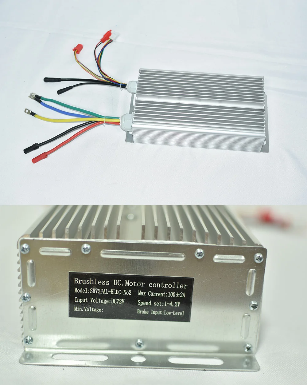 72V 100A Squre Wave Controller 5000W 36v 48V 60V universale 30mos Li n. 2 protocollo per bici elettrica/moto/motore Bldc