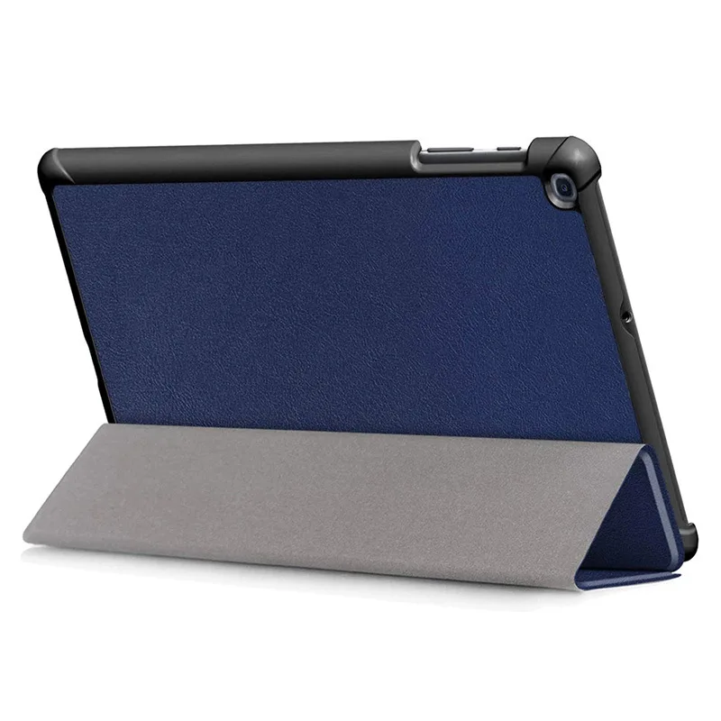 Case for Samsung Galaxy Tab A 10.1 SM-T510/T515 Tablet, Tri-fold Flip Folio Slim Durable Hard Shell Portable Protective Sleeve